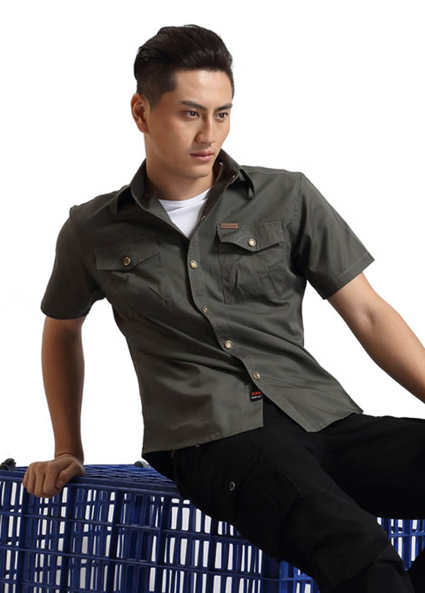 夏季短袖工作服